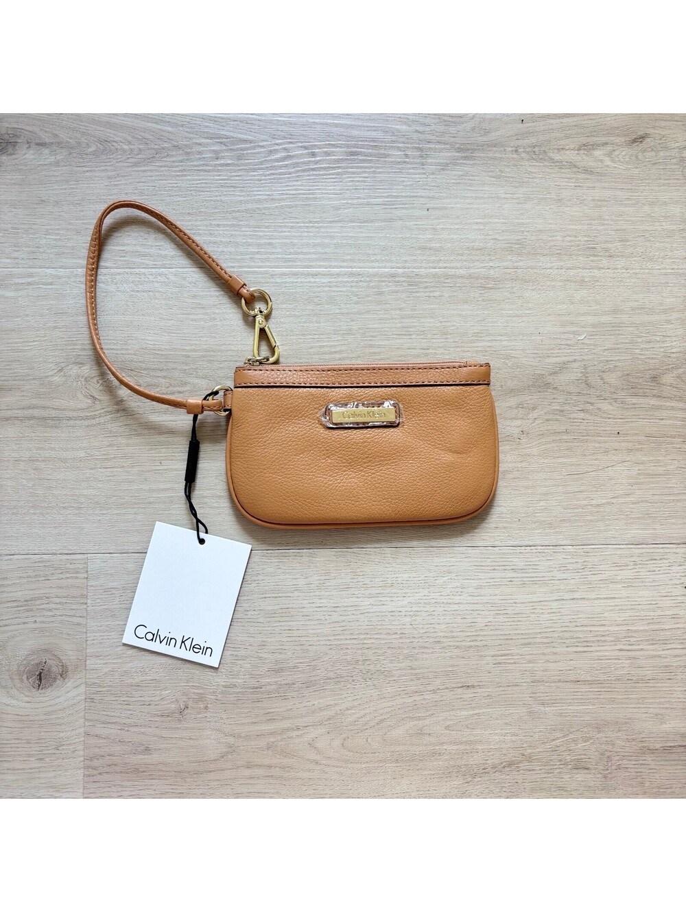 Calvin Klein NWT Women's Camel Tan Wristlet